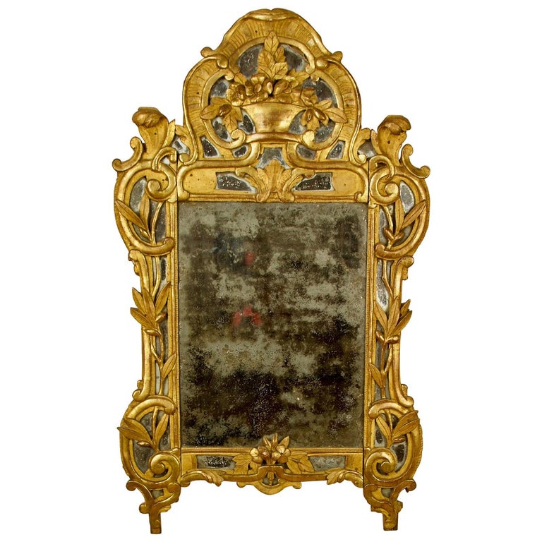 19th Century Louis XV French Giltwood Floor Mirror – Legacy Antiques