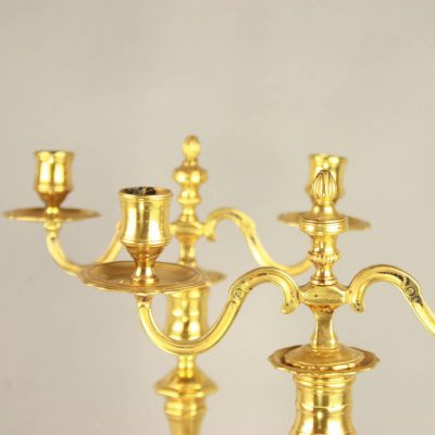 Pair of Louis XV Ormolu Two-Light Candelabra – Jakob F. Müller Antiques