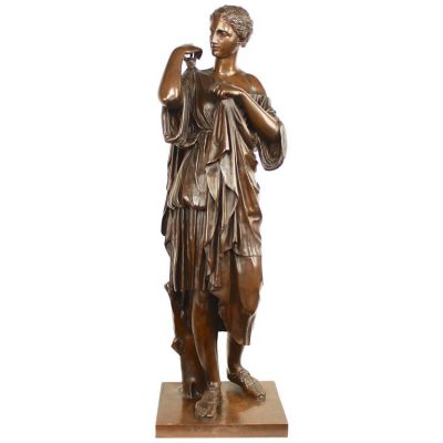 Große Bronzeskulptur der „Diana von Gabii“, Paris/F. Barbedienne, ca